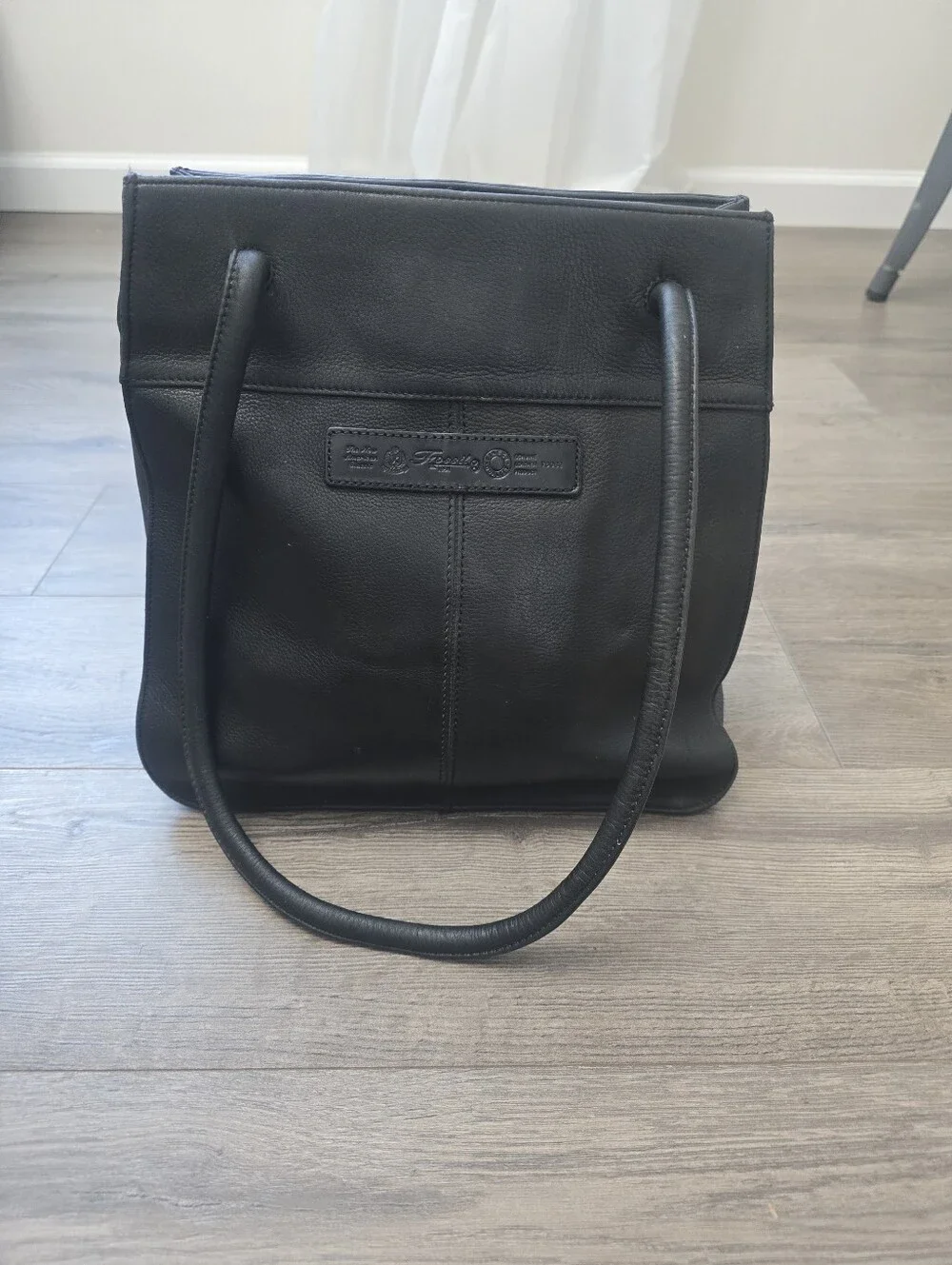 Fossil Shoulder Bag Leather Black Vintage Top Handles